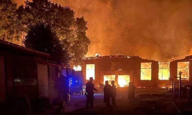 H επίθεση στο κέντρο μετάγγισης της Ουκρανίας