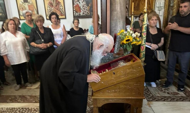 Ο Αρχιεπίσκοπος Ιερώνυμος στην Ιερά Μονή Μεταμορφώσεως Σωτήρος-Σαγματά