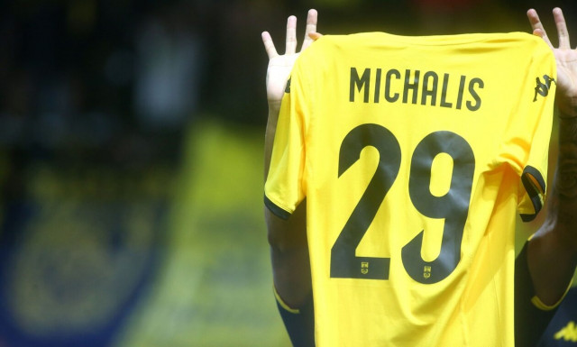 Άρης-Ντιναμό Κιέβου: Πανηγυρισμός με «Μιχάλης 29» για τον Πάλμα