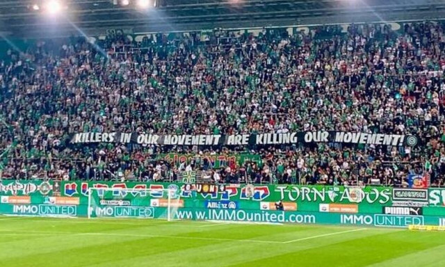 Μιχάλης Κατσουρής: Πανό οργανωμένων οπαδών κατά των δολοφόνων σε όλη την Ευρώπη (pics)