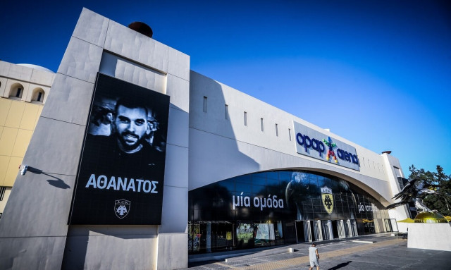 OPAP Arena: Το πρόσωπο του Μιχάλη στις οθόνες της Αγιά Σοφιάς – «Αθάνατος»