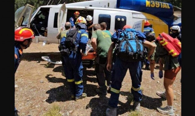 Tourist seriously injured by falling rocks at Samaria Gorge during earthquake