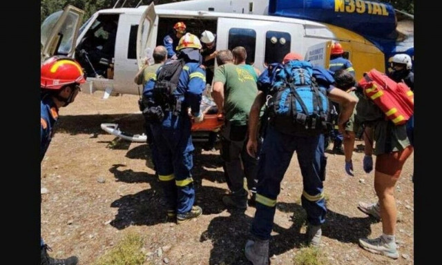 Χανιά: Στη ΜΕΘ ο Ισπανός που ακρωτηριάστηκε από πτώση βράχου στο φαράγγι της Σαμαριάς