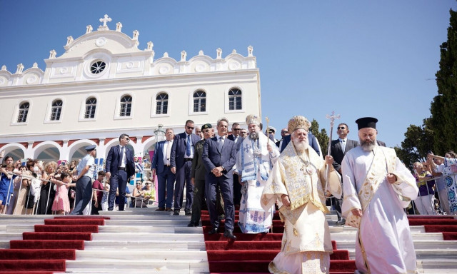 Μητσοτάκης από Τήνο: Έχουμε κάθε λόγο να είμαστε αισιόδοξοι για το μέλλον