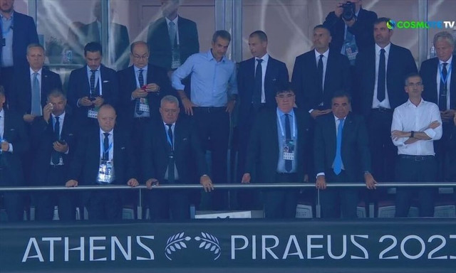 Στον τελικό του ευρωπαϊκού Super Cup στο «Γ.Καραϊσκάκης» ο Κυριάκος Μητσοτάκης