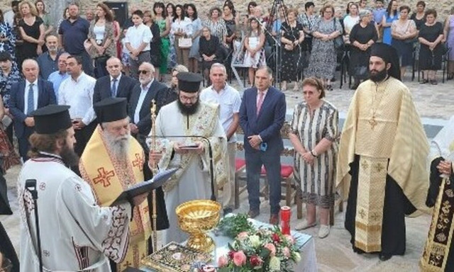 Θυρανοίξια του παλαιοχριστιανικού ναού Κοιμήσεως της Θεοτόκου Απιδέας
