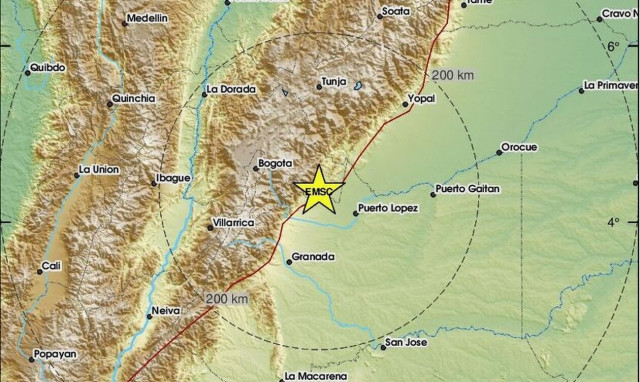 Ισχυρός σεισμός στην Κολομβία: Ιδιαίτερα αισθητός στην Μπογκοτά
