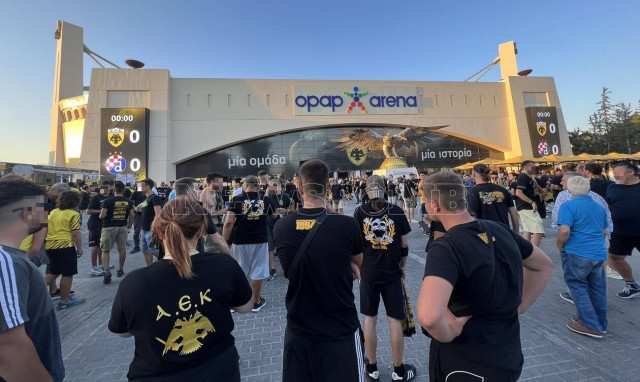 Δρακόντεια μέτρα στη Νέα Φιλαδέλφεια - Συγκίνηση από τους οπαδούς την ΑΕΚ για τον Μιχάλη Κατσουρή