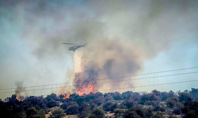 Φωτιά στη Βοιωτία: Εκκενώνονται οι οικισμοί Παναγία Καλαμιώτισσα και Άγιος Αθανάσιος