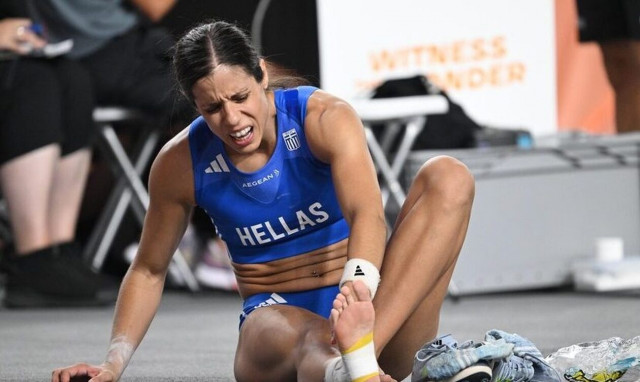 Σοκαριστική εικόνα απ’ το πόδι της Κατερίνας Στεφανίδη