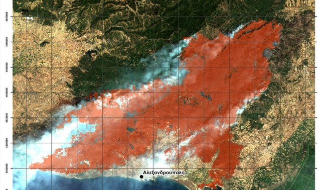 Περισσότερα από 617.000 στρέμματα κατέκαψε η πυρκαγιά στον Έβρο και πάνω από 50.000 στη Φυλή Αττικής