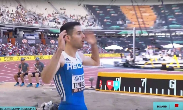 Παγκόσμιο Πρωτάθλημα Στίβου: Η απίθανη αντίδραση του Τεντόγλου μετά το άκυρο άλμα του (video)