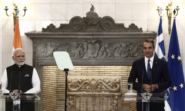 Μητσοτάκης - Μόντι: Στόχος να διπλασιάσουμε το διμερές εμπόριο