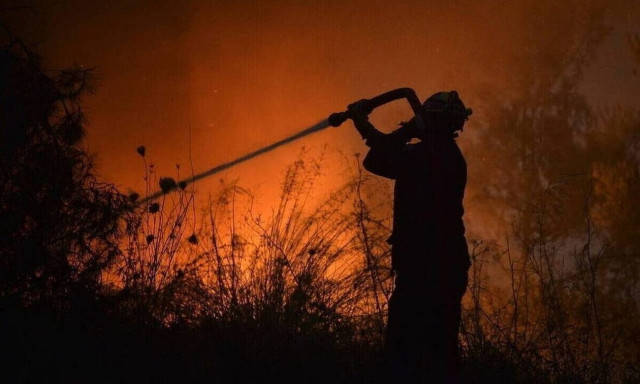 Φωτιά στο Πανόραμα Δράμας