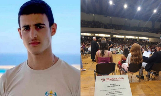 Τέμπη: Η αδερφή του Κυπριανού παρέλαβε το πτυχίο Νομικής του αδικοχαμένου 23χρονου