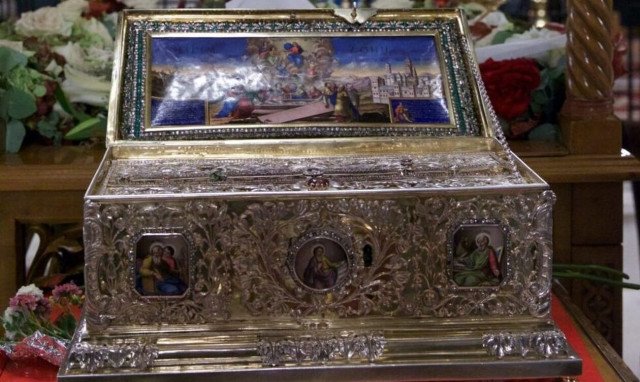 Άφιξη Αγίας Ζώνης Θεοτόκου από την Μονή Βατοπαιδίου στην επαρχία Αμμοχώστου