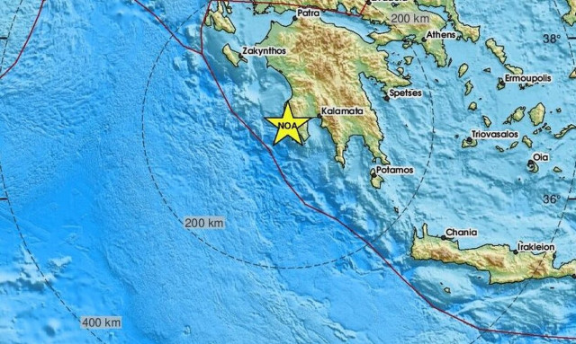 Σεισμός τώρα κοντά στην Πύλο (pics)