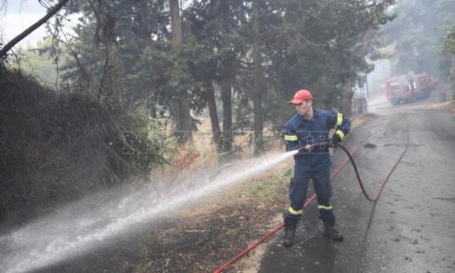 Φωτιά στη Σταμάτα: Μία προσαγωγή υπόπτου για εμπρησμό