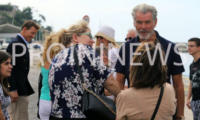 Πιρς Μπρόσναν: Στην Καβάλα ο διάσημος ηθοποιός (pics)