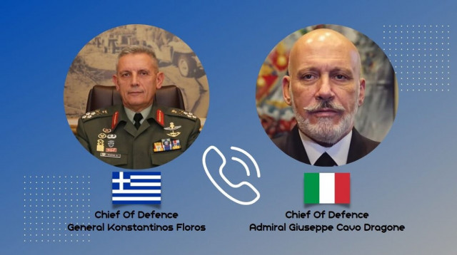 Τηλεφωνική Επικοινωνία του Αρχηγού ΓΕΕΘΑ με τον Ιταλό Ομόλογό του