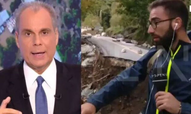 Κακοκαιρία Daniel - Έντρομος ο Νίκος Στραβελάκης στον αέρα του OPEN: «Μην πλησιάζεις άλλο»