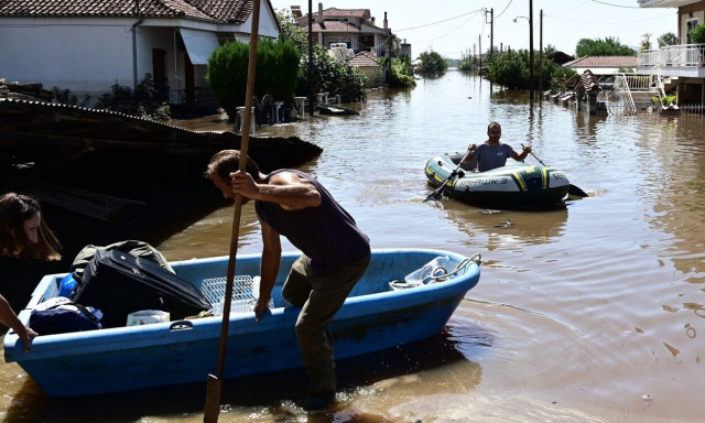 Κακοκαιρία Daniel - Λάρισα: Τάση υποχώρησης της στάθμης του νερού στον Πηνειού