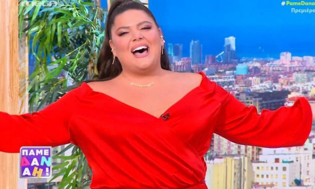 Η Δανάη Μπάρκα βγήκε στον αέρα – Τα πρώτα της λόγια