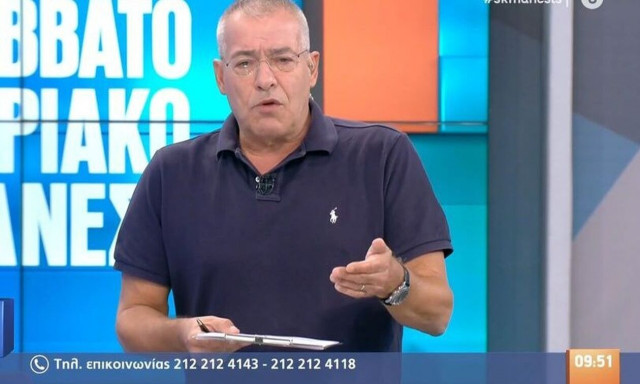 Νίκος Μάνεσης: Έκανε πρεμιέρα με ξέσπασμα στον τηλεοπτικό αέρα: «Βιώνουμε έναν παραλογισμό»