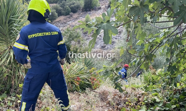 Θεσσαλονίκη: Ηλικιωμένος έπεσε σε γκρεμό 10 μέτρων - Μεγάλη κινητοποίηση για την ανάσυρσή του (vid)