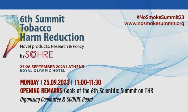 Tα οφέλη της στρατηγικής μείωσης της βλάβης από τον καπνό στο 6ο Επιστημονικό Συνέδριο της SCOHRE