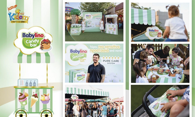 Τα νέα Babylino Sensitive Cotton Soft συνάντησαν τον Άκη Πετρετζίκη στο Kidom του Allou! Fun Park