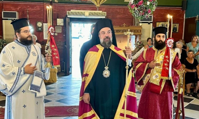 Σαντορίνη: Εορτασμός της Παναγίας Μυρτιδιώτισσας