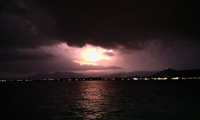 Κακοκαιρία Elias: Έγινε η νύχτα - μέρα στο Άργος