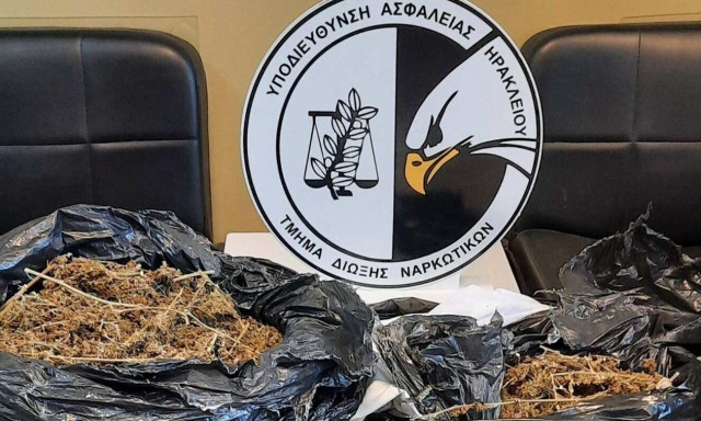 Ηράκλειο: Συνελήφθησαν δύο γυναίκες σε ξενοδοχείο με 13 κιλά κάνναβης