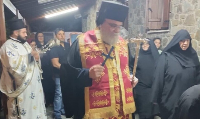 Ο Μητροπολίτης Ταμασού στη Μονή Αγίου Ιωάννου του Θεολόγου στο Φικάρδου