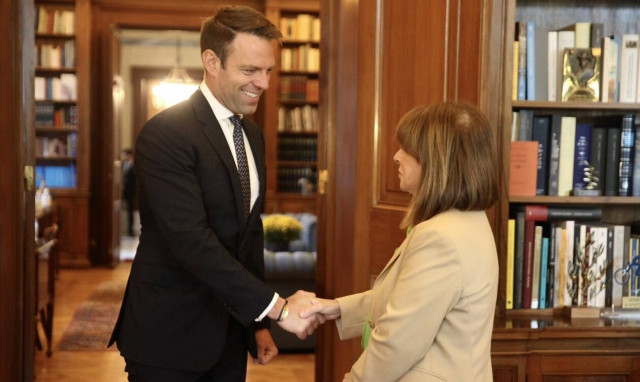 Επίσημη πρώτη συνάντηση Κασσελάκη με την Πρόεδρο της Δημοκρατίας