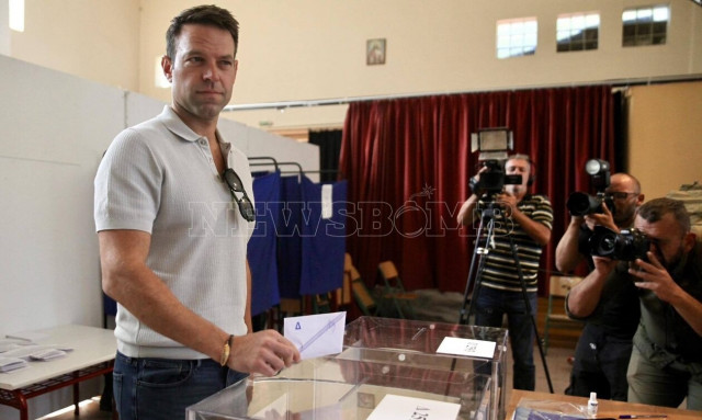 Αυτοδιοικητικές εκλογές 2023: Ψήφισε ο Στέφανος Κασσελάκης