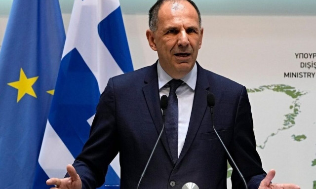 FM Gerapetritis meets with Emirati counterpart, Sheikh Abdullah bin Zayed al Nahyan