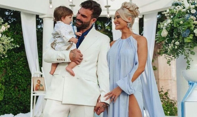 Ιωάννα Τούνη: Νέες φωτογραφίες από τη βάφτιση του γιου της