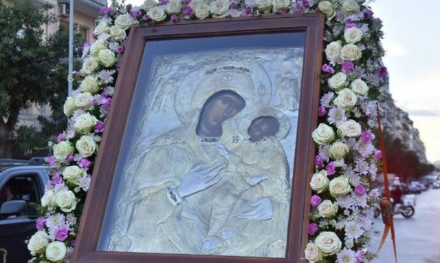 Η Εικόνα της Παναγίας Κορωνιωτίσσης στον Άγιο Δημήτριο Θεσσαλονίκης