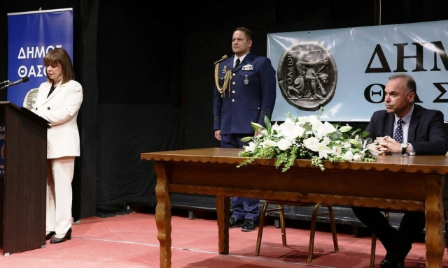 President Sakellaropoulou attends events for the liberation of Thassos