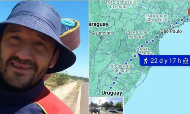 Οπαδός της Μπόκα Τζούνιορς ταξιδεύει με τα πόδια 2.658 χιλιόμετρα για τον τελικό του Libertadores!