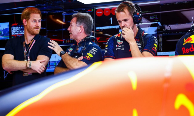 Ο πρίγκιπας Χάρι στο Grand Prix της F1 στο Όστιν