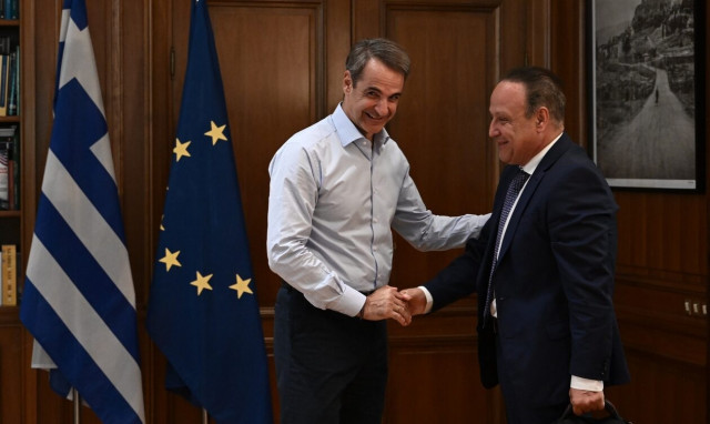 Μητσοτάκης: Συνάντηση με τον νέο δήμαρχο Θεσσαλονίκης Στέλιο Αγγελούδη