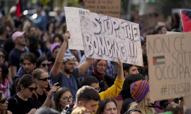 Πάνω από 10.000 άνθρωποι σε διαδήλωση υπέρ της Παλαιστίνης, σήμερα στην Ρώμη