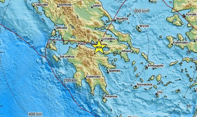 Σεισμός στον Κορινθιακό - Κοντά στο Κιάτο το επίκεντρο (pics)