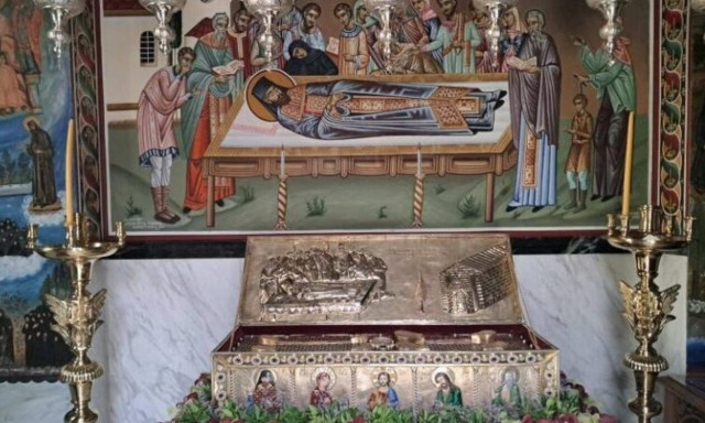 Εορτασμός Οσίου Γεωργίου Καρσλίδη στη Μονή Αναλήψεως Δράμας