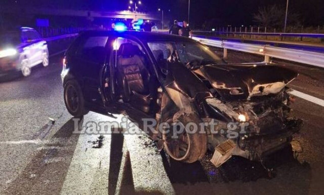 Φθιώτιδα: Σοβαρό τροχαίο με τραυματία στην εθνική - Άμορφη μάζα σιδερικών το αυτοκίνητο