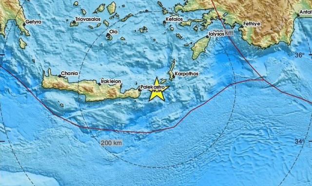 Σεισμός μεταξύ Κρήτης και Κάσου (pics)