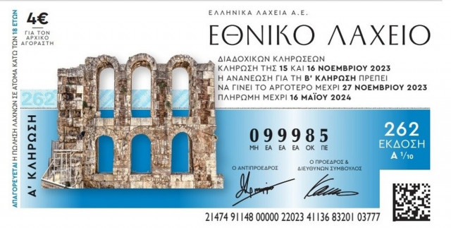 Εθνικό Λαχείο: Την Τετάρτη η πρώτη κλήρωση για την τελευταία έκδοση του 2023